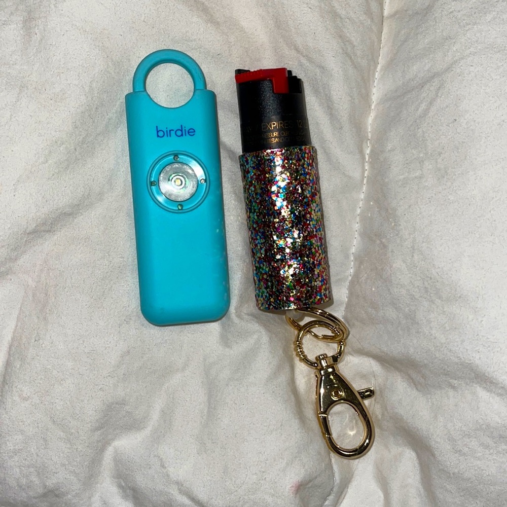 New Birdie and Brand New Glittery Pepper-spray Keychain